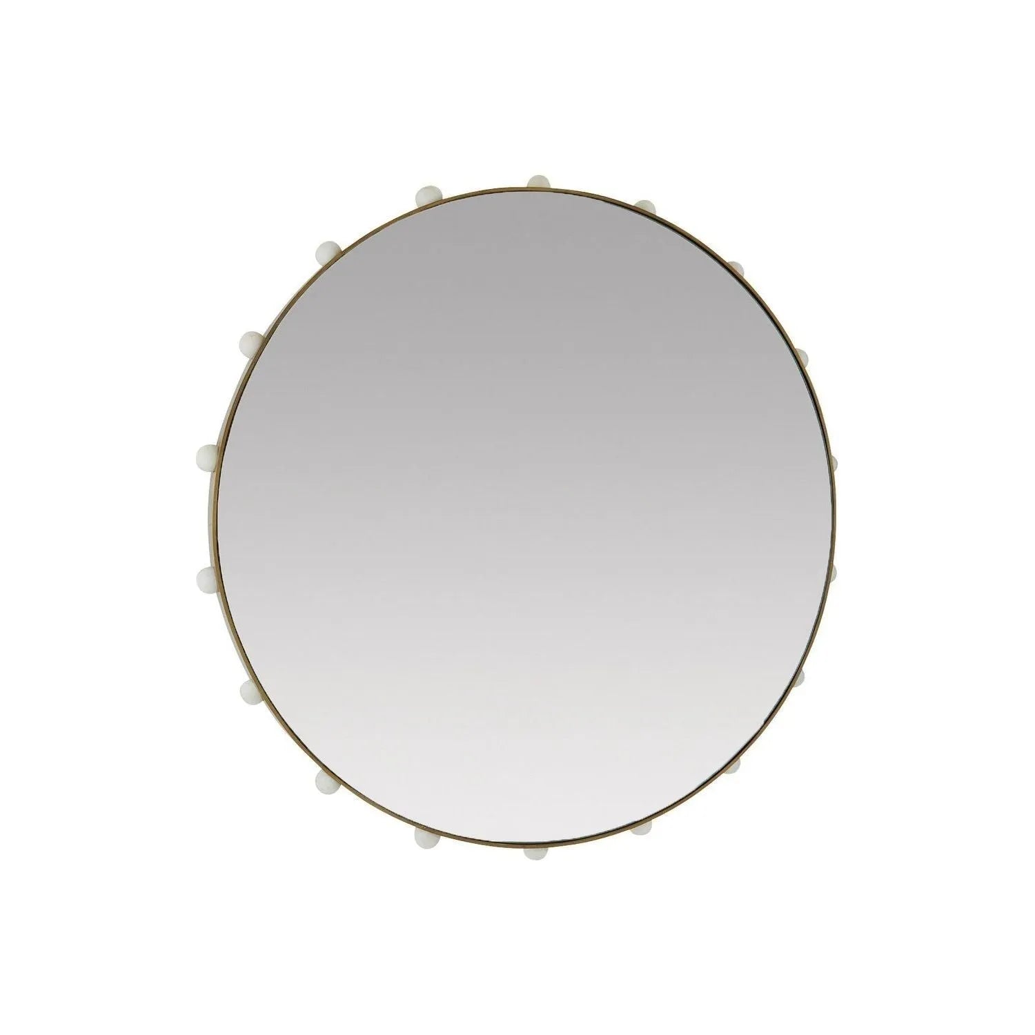 Arteriors - WMI40 - Mirror - Estera - Antique Brass/White/Plain