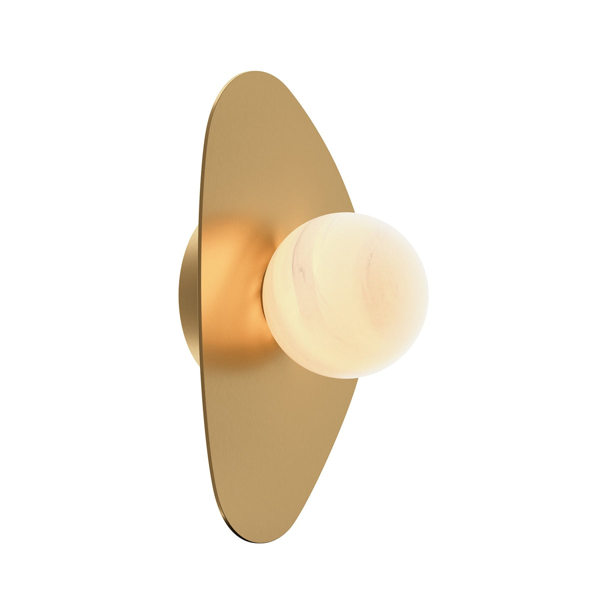 Regina Andrew Canada - 15-1257NB - Une lumière Murale - Rhoads - Laiton naturel