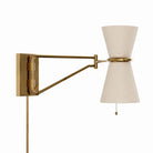 Regina Andrew 15-1260 Gable Wall Sconce - Swing Arm in Antique Natural Brass