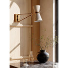 Regina Andrew 15-1260 Gable Wall Sconce - Swing Arm in Antique Natural Brass
