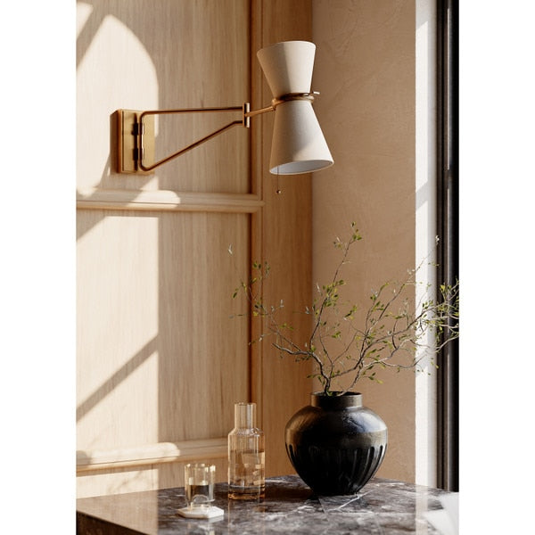 Regina Andrew 15-1260 Gable Wall Sconce - Swing Arm in Antique Natural Brass