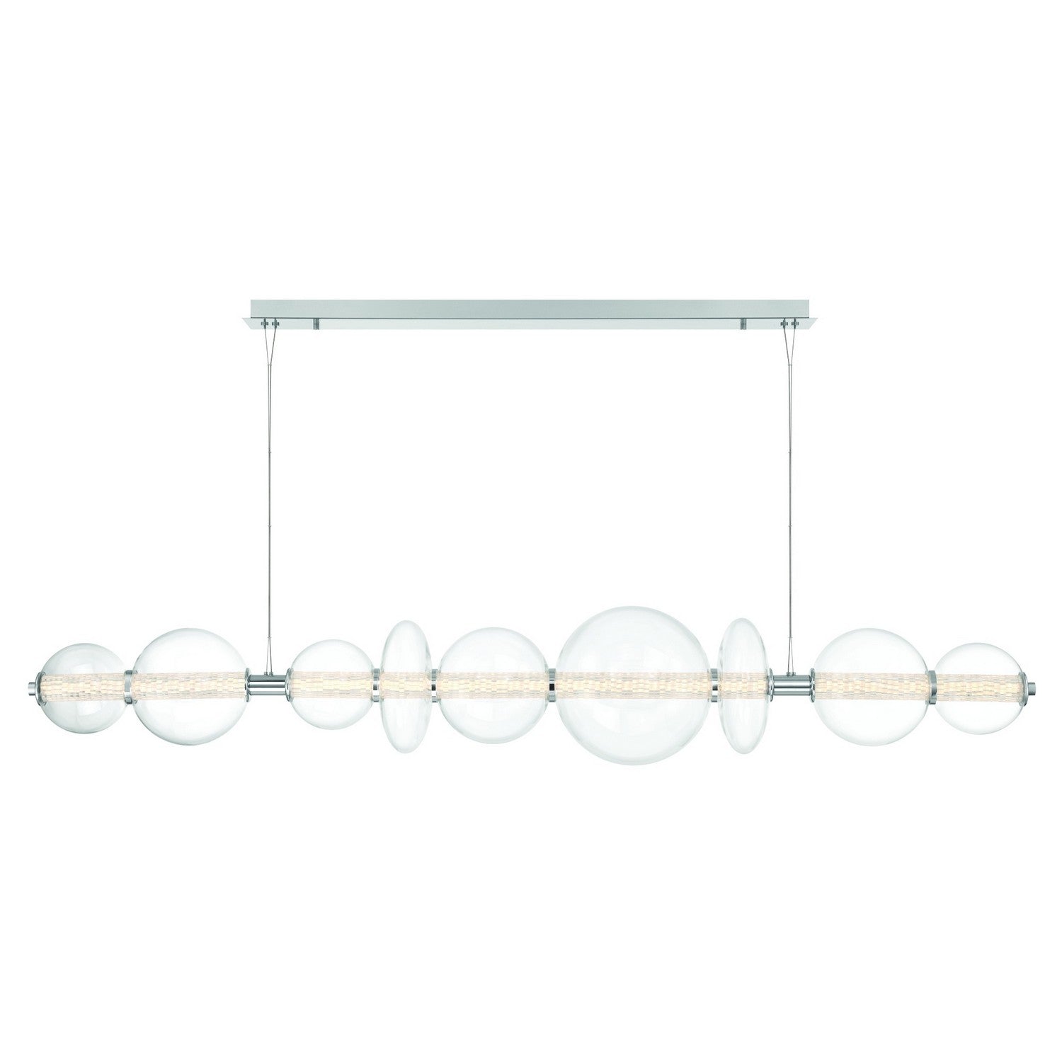 Eurofase Canada - 47257-030 - ATOMO-CHD-9LT-74IN-CHR-CL - ATOMO - Chrome
