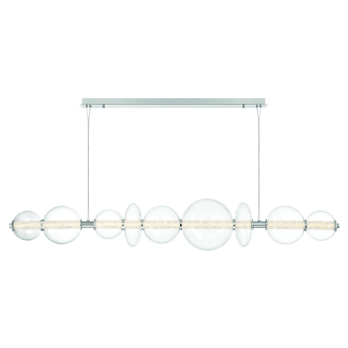 Eurofase Canada - 47257-030 - ATOMO-CHD-9LT-74IN-CHR-CL - ATOMO - Chrome