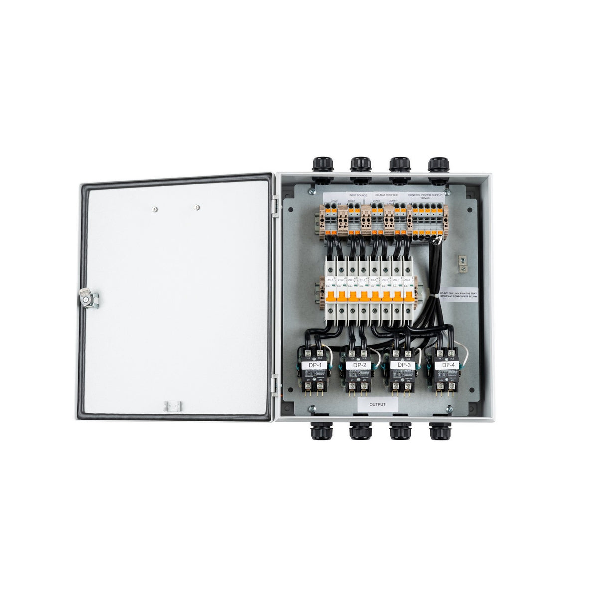 Eurofase Heating - EFCB48M2 - 277V-480V 2 ZONE CONTACTOR BOX - CONTROLS - Light Gray