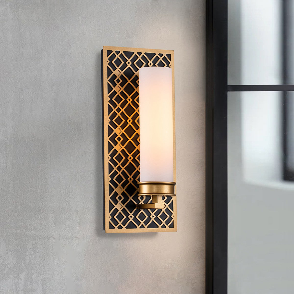 Lucas + McKearn - BB1185LG-1 - One Light Bath - Ziggy - Lacquered Gold