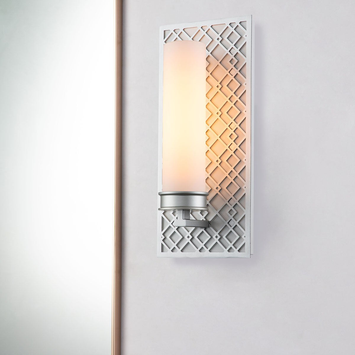 Lucas + McKearn - BB1185LS-1 - One Light Bath - Ziggy - Lacquered Silver