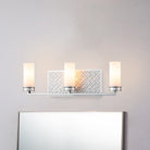 Lucas + McKearn - BB1185LS-3 - Three Light Bath - Ziggy - Lacquered Silver