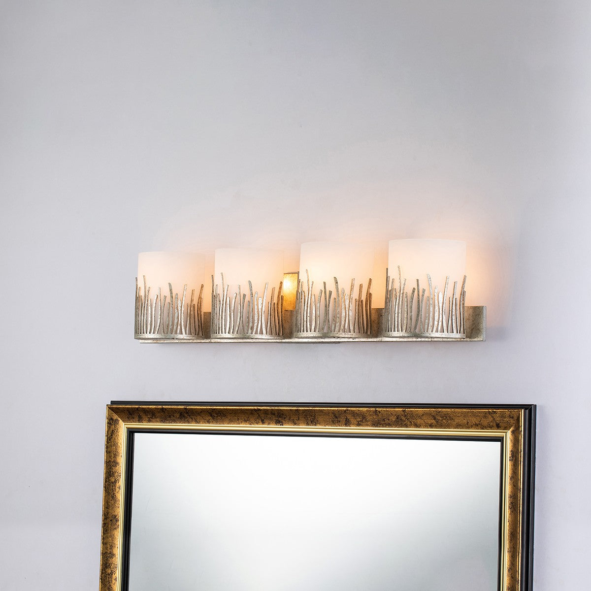 Lucas + McKearn - BB90610S-4 - Four Light Bath Bar - Sawgrass - Silver