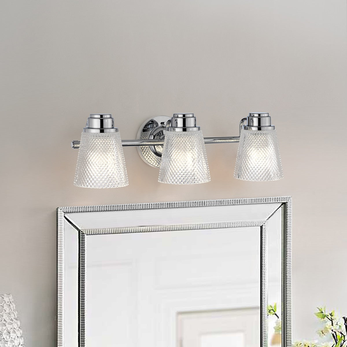 Lucas + McKearn - BB-HUDSON3-PC - LED Bath Light - Hudson - Polished Chrome