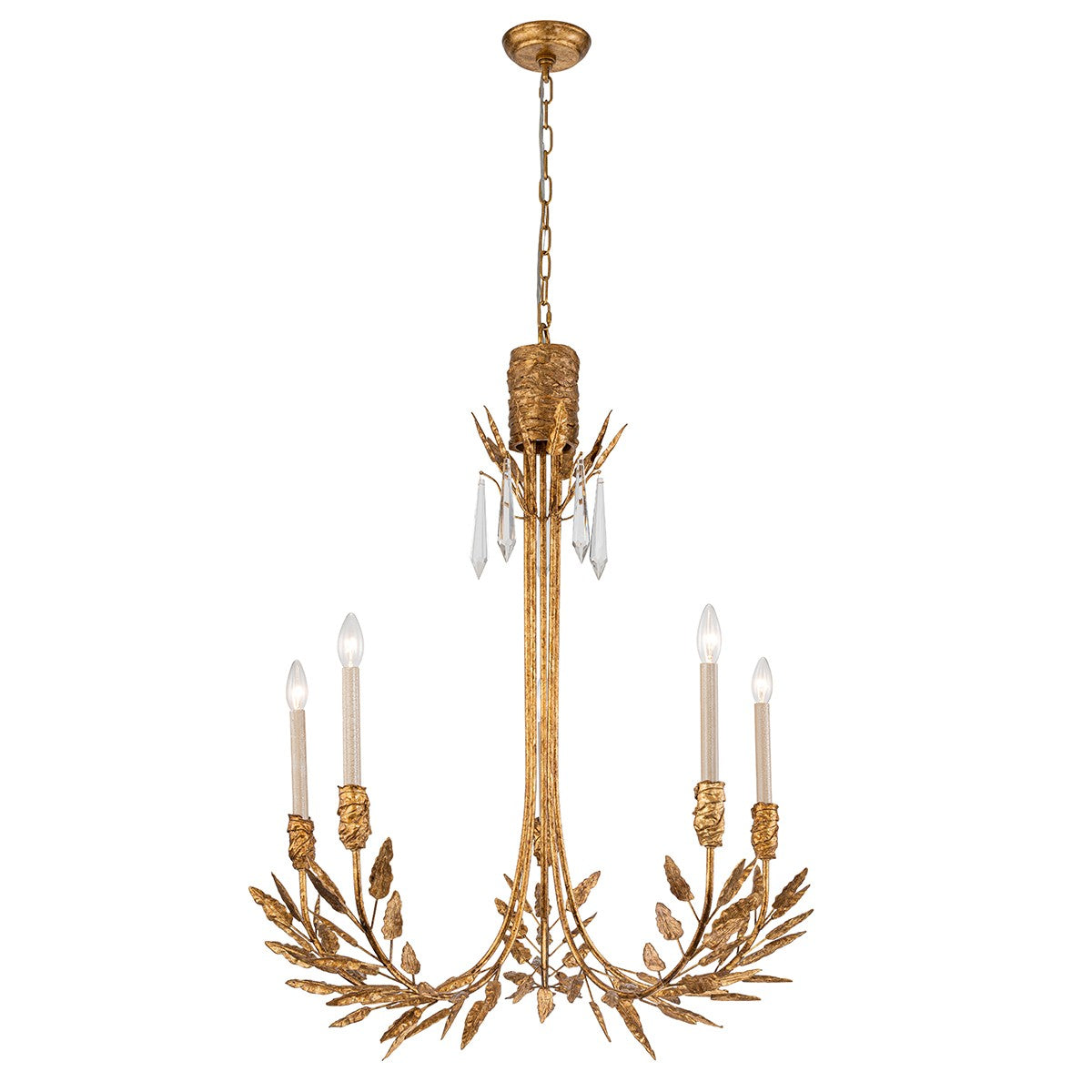 Lucas + McKearn - CH7407G-5 - Five Light Chandelier - Palm d'Or - Gold