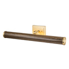 Lucas + McKearn - COATES-PLL-DWF - LED Picture Light - Coates - Dark Wood Finish W/Brushed Brass