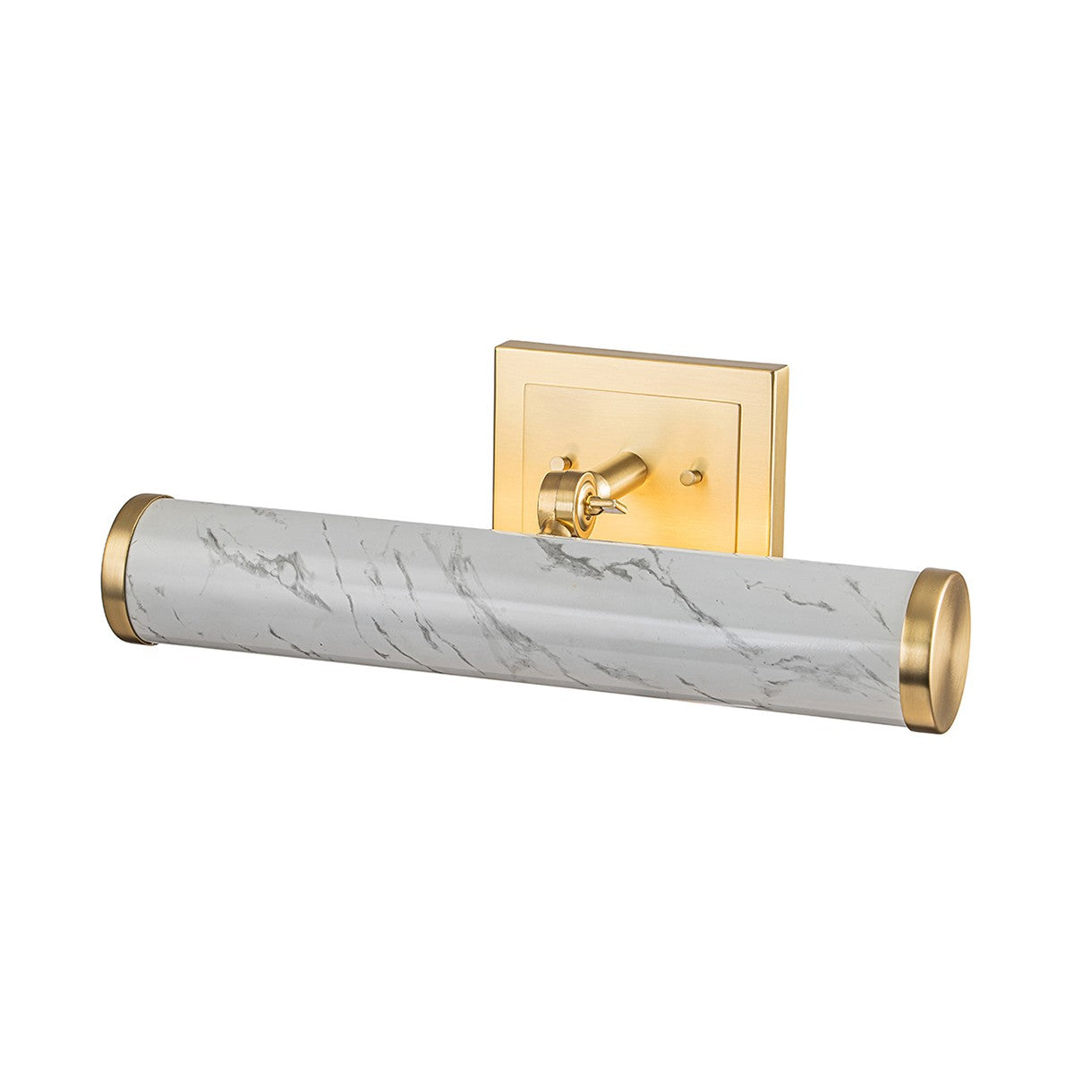 Lucas + McKearn - COATES-PLM-CS - LED Picture Light - Coates - Carrera Stone Finish/Brushed Brass