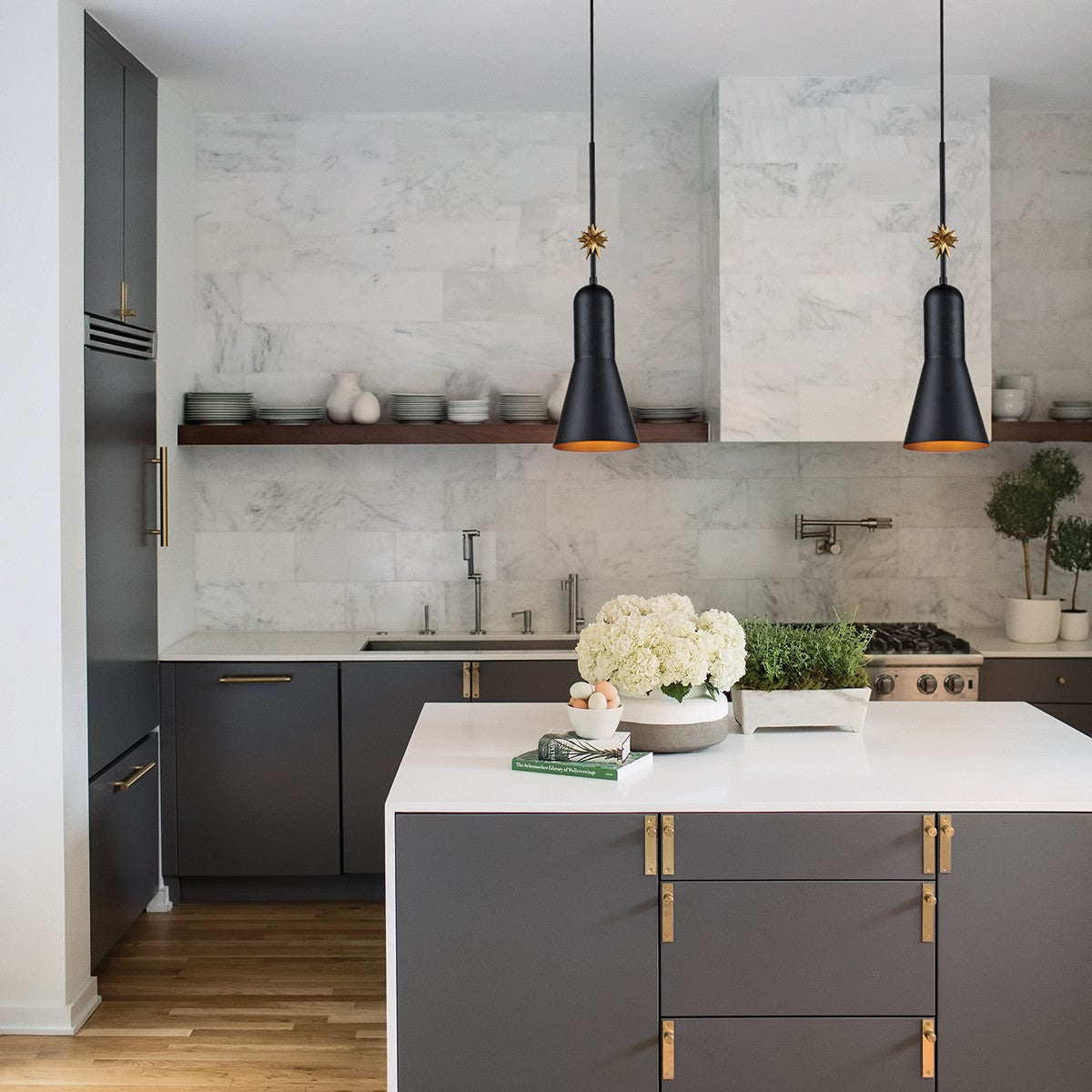 Lucas + McKearn - PD00115B-1 - One Light Pendant - Etoile - Matte Black
