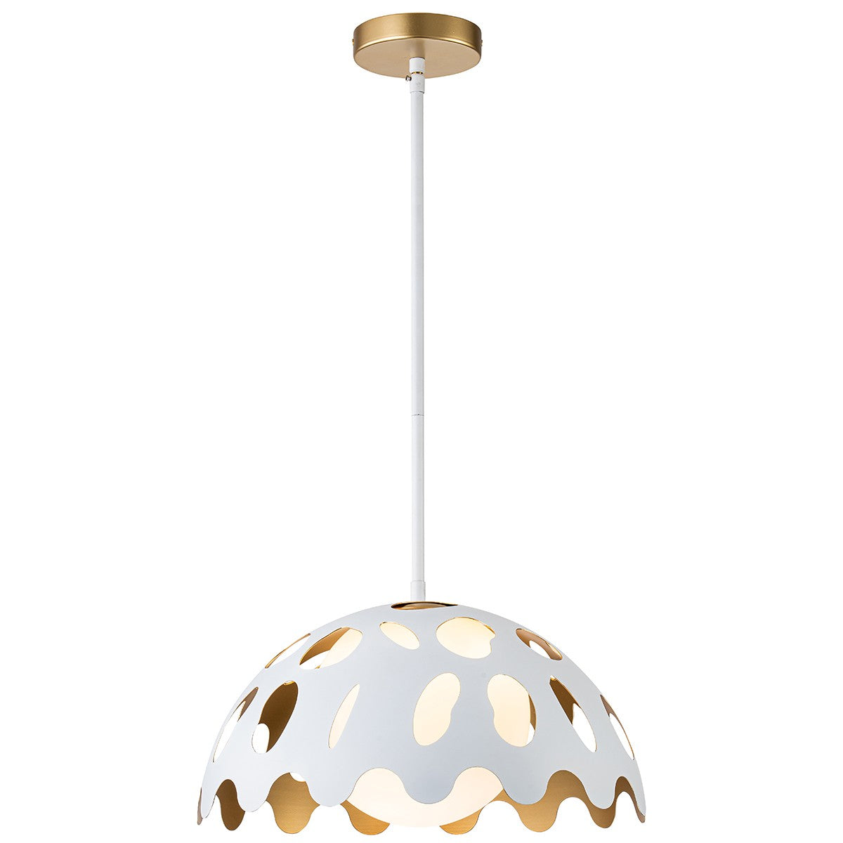 Lucas + McKearn - PD7376W-15 - One Light Pendant - Pebbles - White