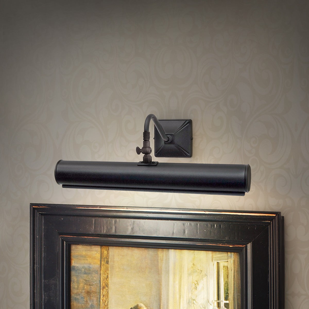 Lucas + McKearn - PL1-20 BLK - Two Light Picture Light - Leo - Black