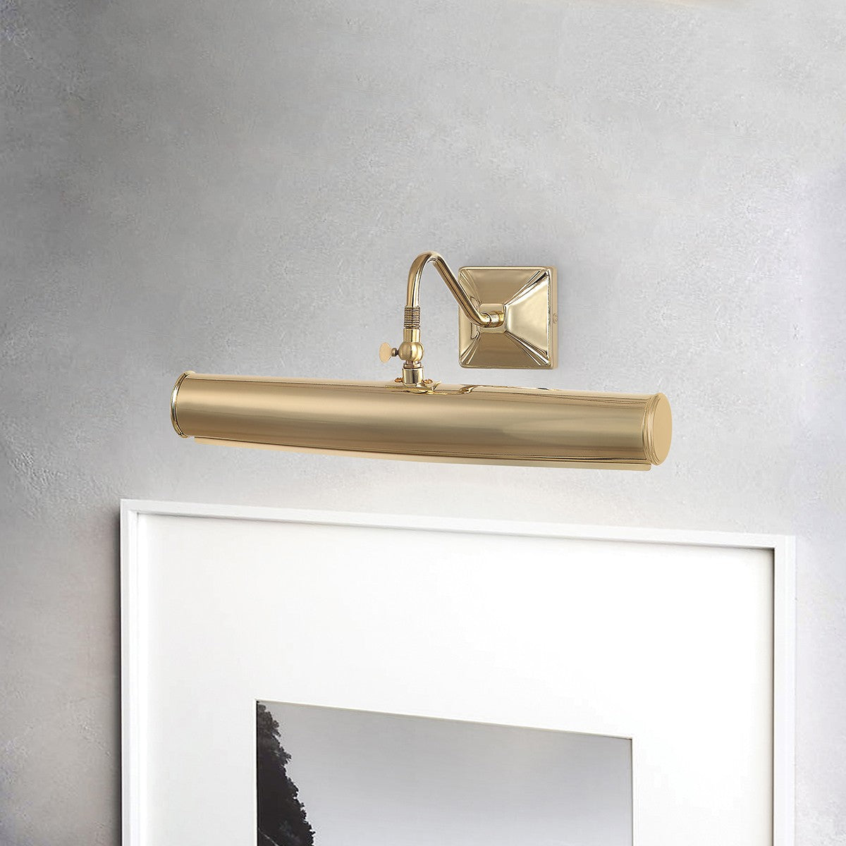 Lucas + McKearn - PL1-20 PB - Two Light Picture Light - Leo - Polished Brass