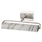 Lucas + McKearn - WINCHFIELD-PLM-PN-WM - Two Light Picture Light - Winchfield - Polished Nickel/White Marble