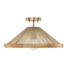 Éclairage Capital - 252811MA - Semi-remorque à une lumière Plafonnier - Maya - Laiton mat