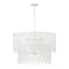 Éclairage Capital - 352971WE - Sept lumières Suspension - Phoebe - Blanc mat