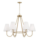 Éclairage Capital - 452761MA - Six lampes Suspendu - Julia - Laiton mat