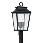 Éclairage Capital - 953345BK - Lanterne d'extérieur à quatre lumières - Chandler - Noir