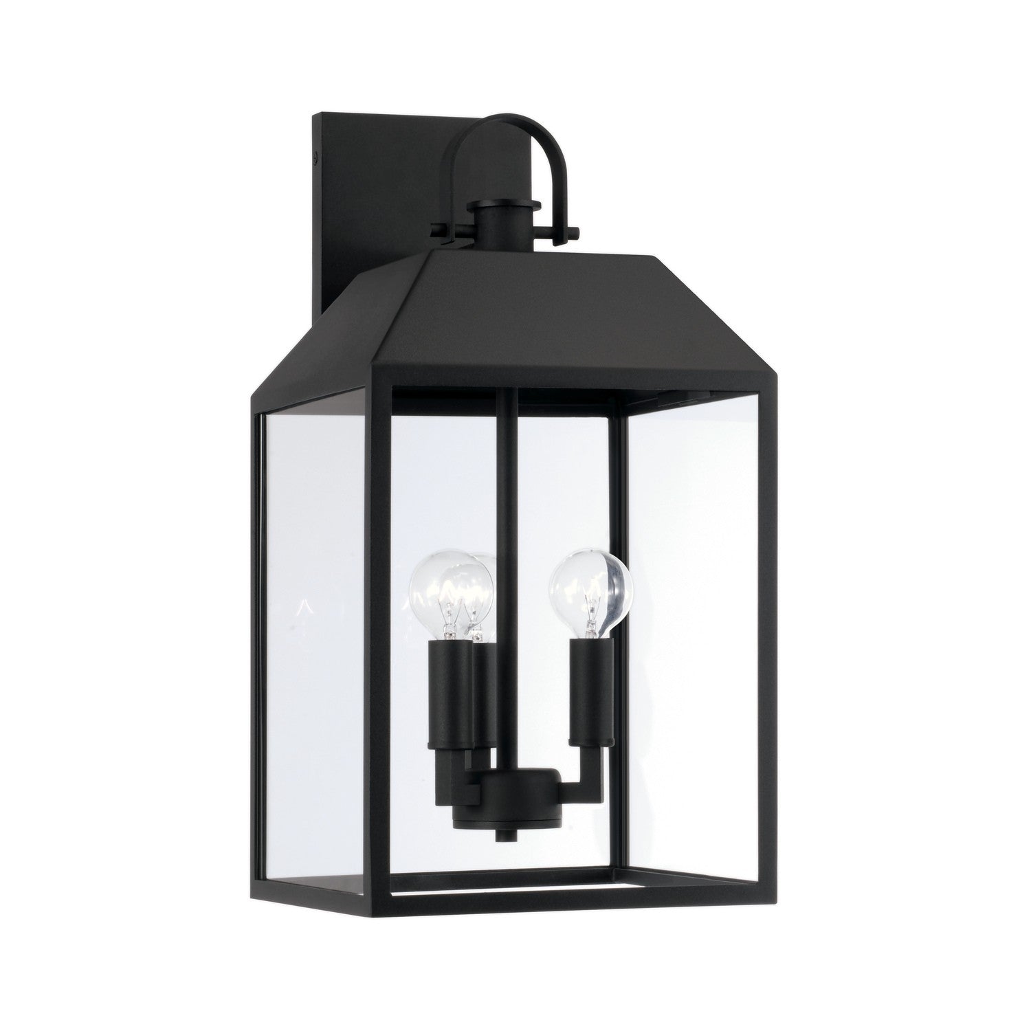 Capital Lighting - 953432BK - Applique murale extérieure à trois lumières - Nelson - Noir