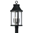Éclairage Capital - 953645BK - Lanterne sur poteau extérieure à quatre lumières - Bridger - Noir