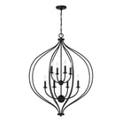 Lighting One E - V6-L7-1299-8-89 - Eight Light Pendant - Orchid - Matte Black