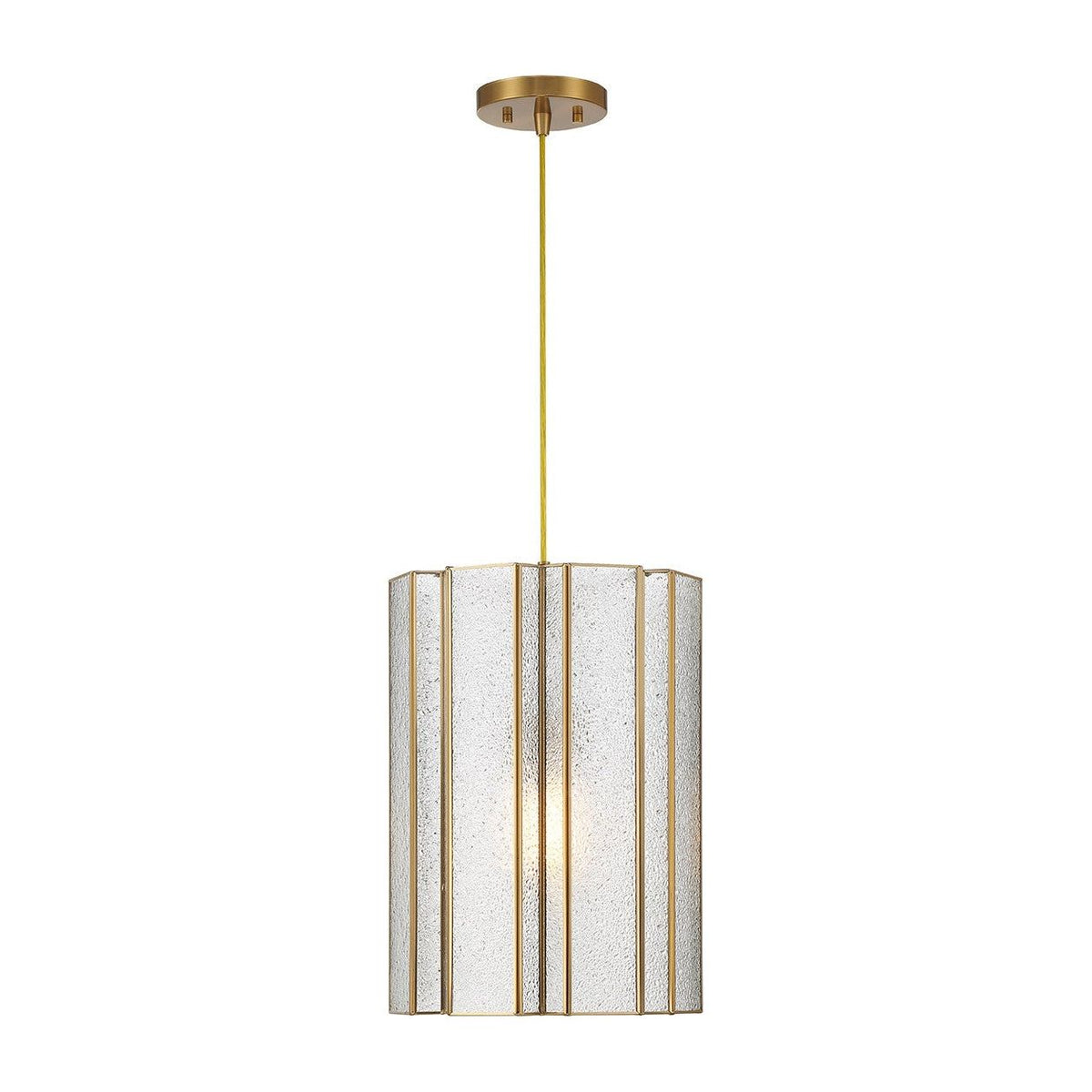 Lighting One E - V6-L7-4026-1-322 - One Light Pendant - Bonn - Warm Brass