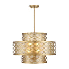 Lighting One E - V6-L7-6103-4-322 - Four Light Pendant - Mannheim - Warm Brass
