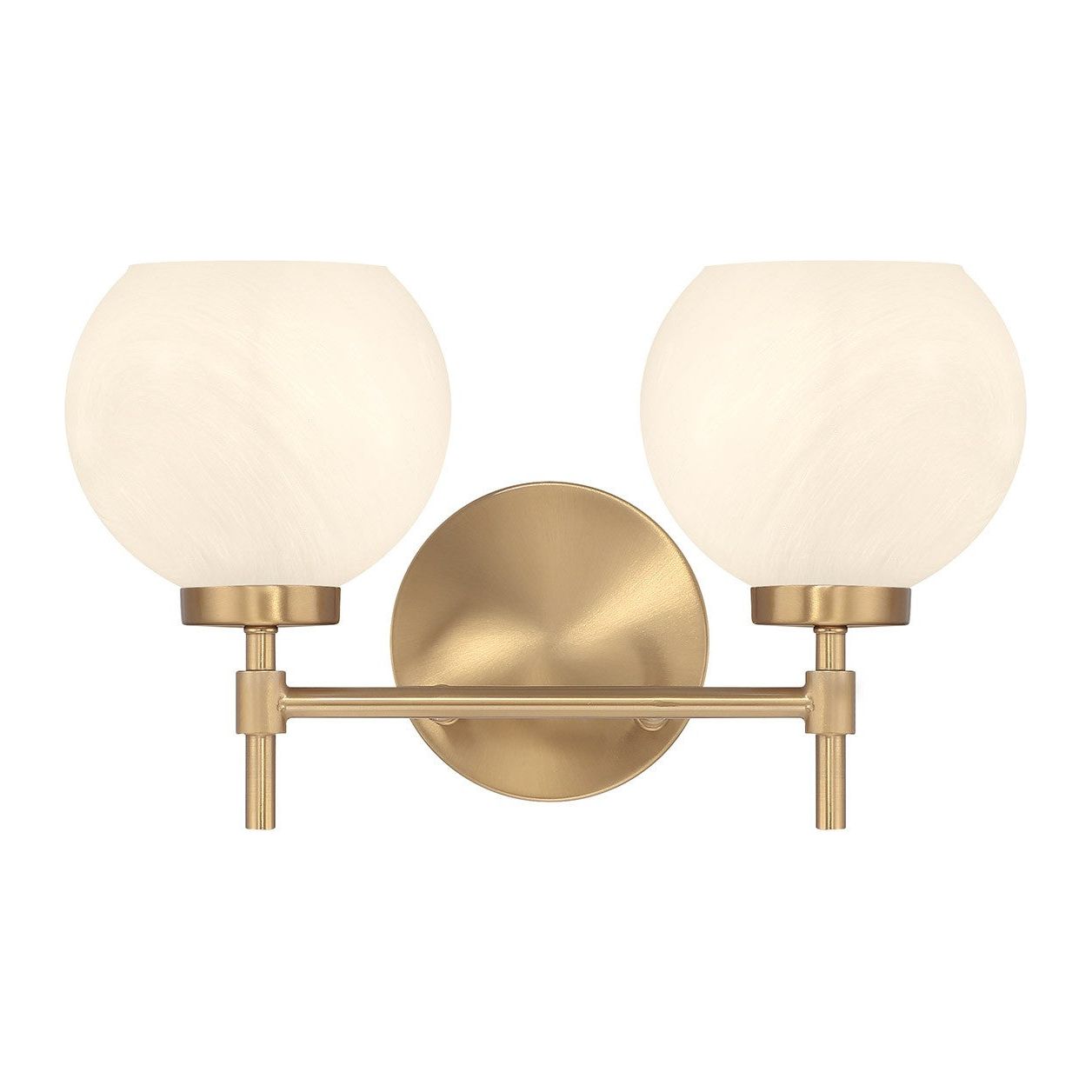 Lighting One E - V6-L8-9621-2-322 - Two Light Bathroom Vanity - Hannah - Warm Brass