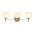 Lighting One E - V6-L8-9621-3-322 - Three Light Bathroom Vanity - Hannah - Warm Brass