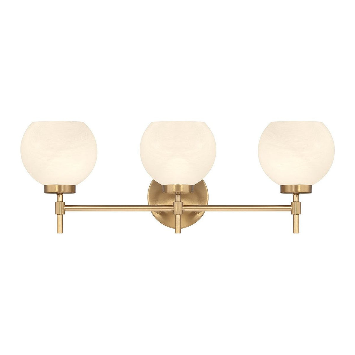 Lighting One E - V6-L8-9621-3-322 - Three Light Bathroom Vanity - Hannah - Warm Brass