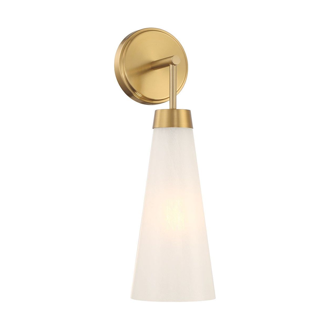Lighting One E - V6-L9-6085-1-322 - One Light Wall Sconce - Brevard - Warm Brass