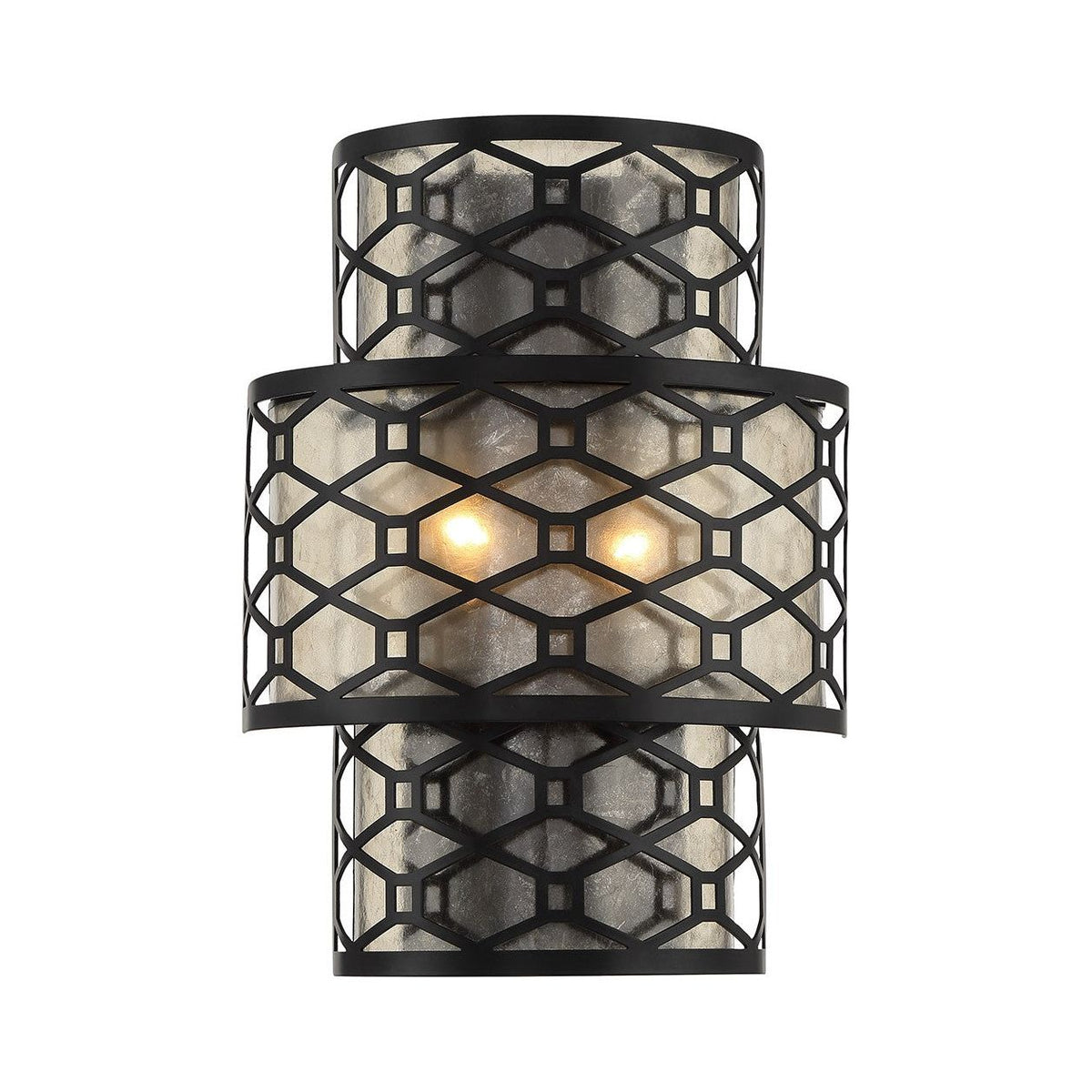 Lighting One E - V6-L9-6102-2-89 - Two Light Wall Sconce - Mannheim - Matte Black