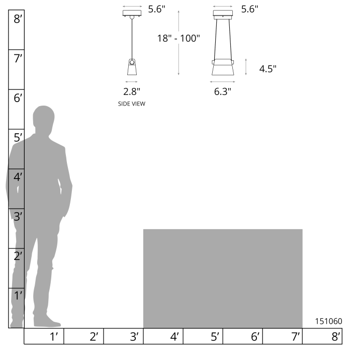 Hubbardton Forge 151060 Cowbell LED Mini Pendant