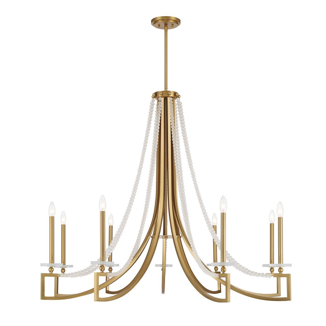 Savoy House - 1-8805-9-322 - Nine Light Chandelier - Helen - Warm Brass