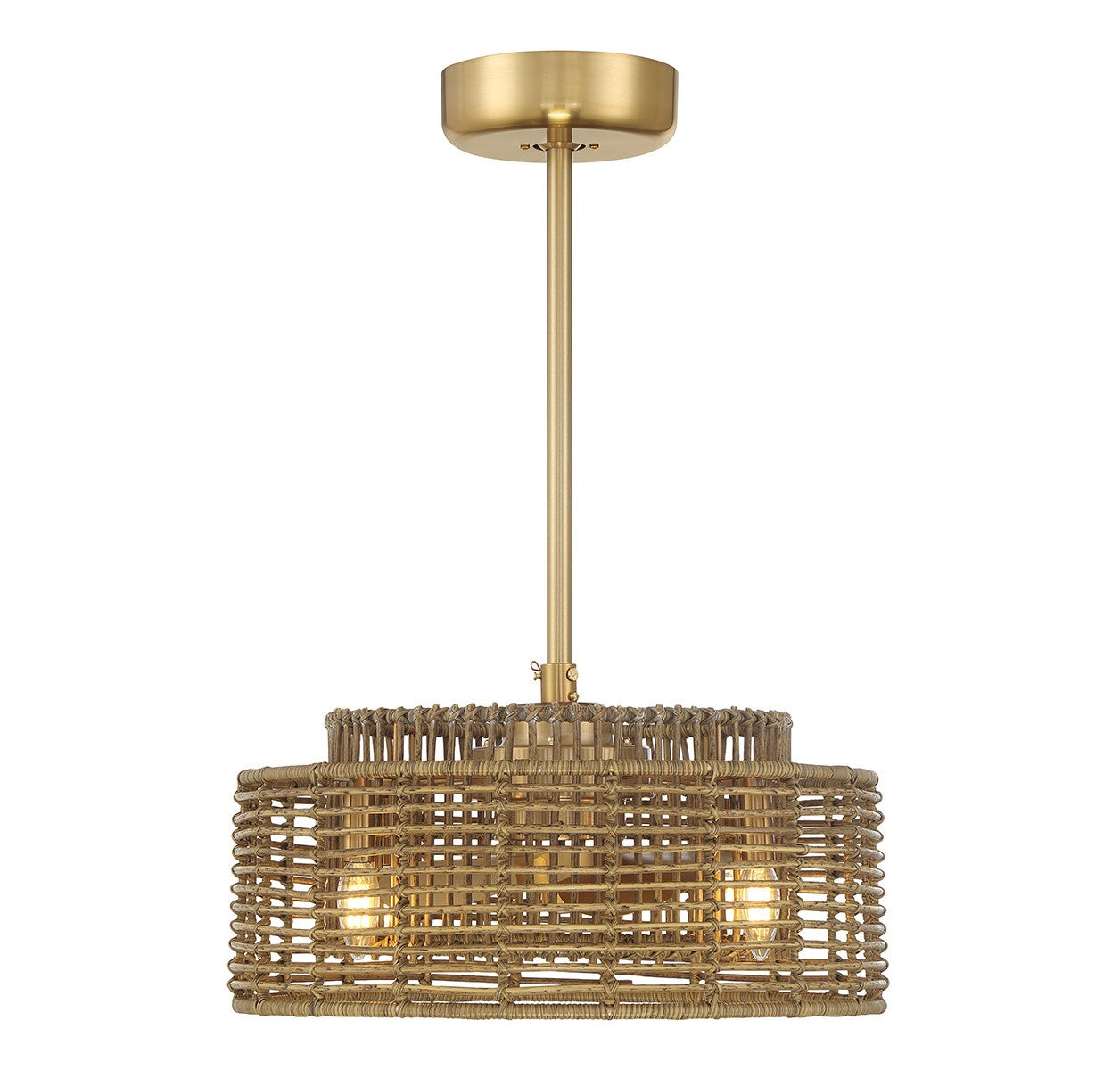 Savoy House - 20-FD-155-322 - Four Light Fan D'Lier - Ferndale - Warm Brass