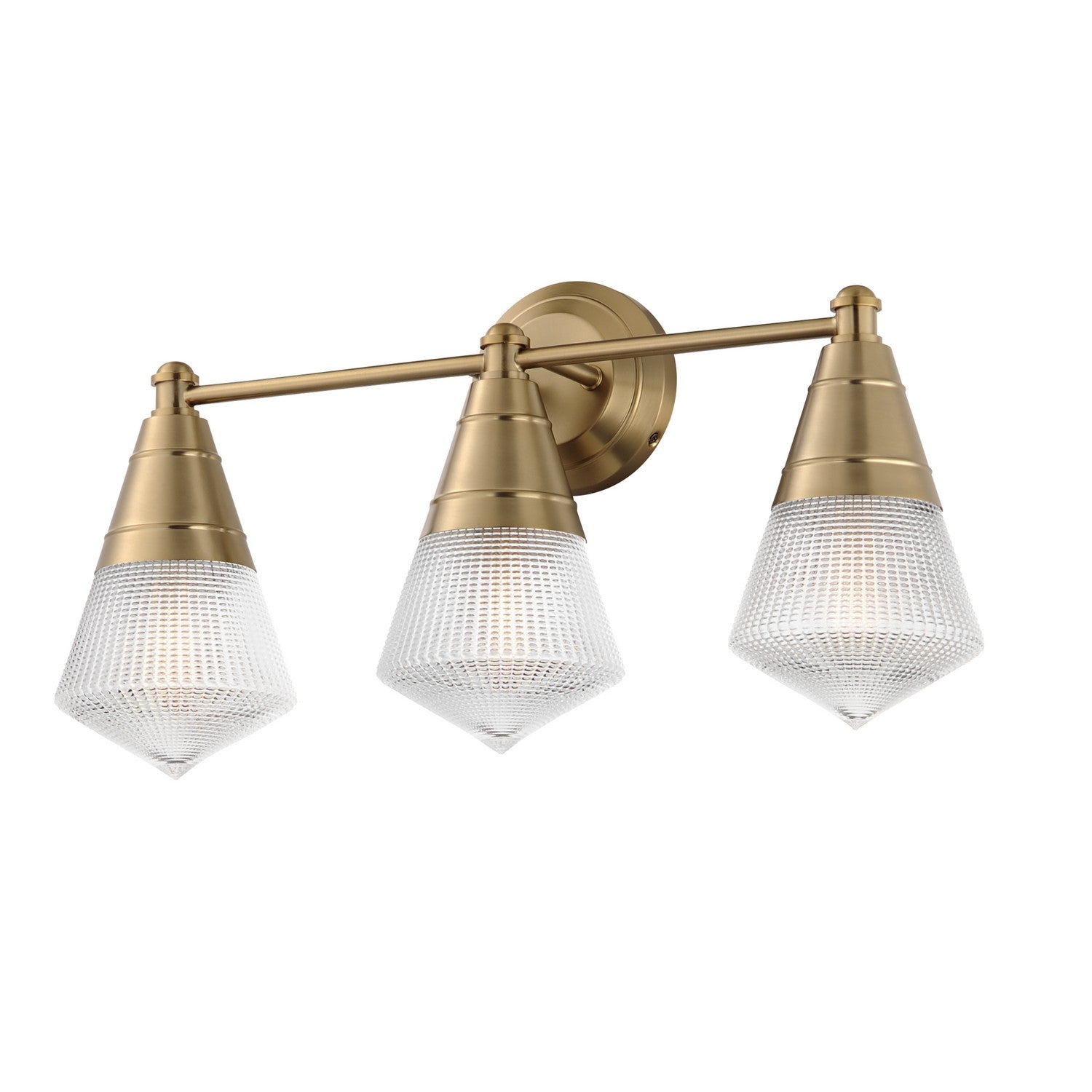 Meuble-lavabo Maxim Lighting 10393PRNAB Hargreaves, couleur naturelle Laiton vieilli