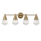 Meuble-lavabo Maxim Lighting 10394PRNAB Hargreaves, couleur naturelle Laiton vieilli