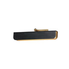 Maxim Lighting 10711WTBKNAB Miles Wall Sconce in Black / Natural Aged Brass