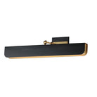 Maxim Lighting 10712WTBKNAB Miles Wall Sconce in Black / Natural Aged Brass