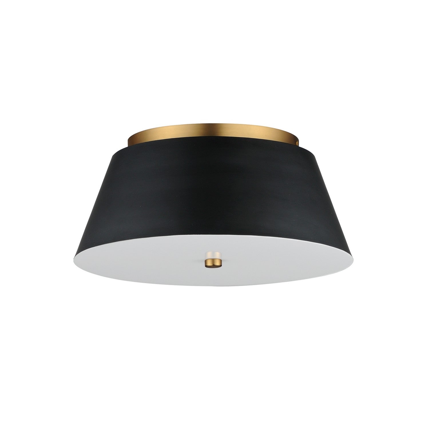 Éclairage Maxim 10719WTBKNAB Miles Plafonnier en noir/naturel Laiton vieilli