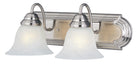 Meuble-lavabo Maxim Lighting 8012MRSN Essentials en nickel satiné