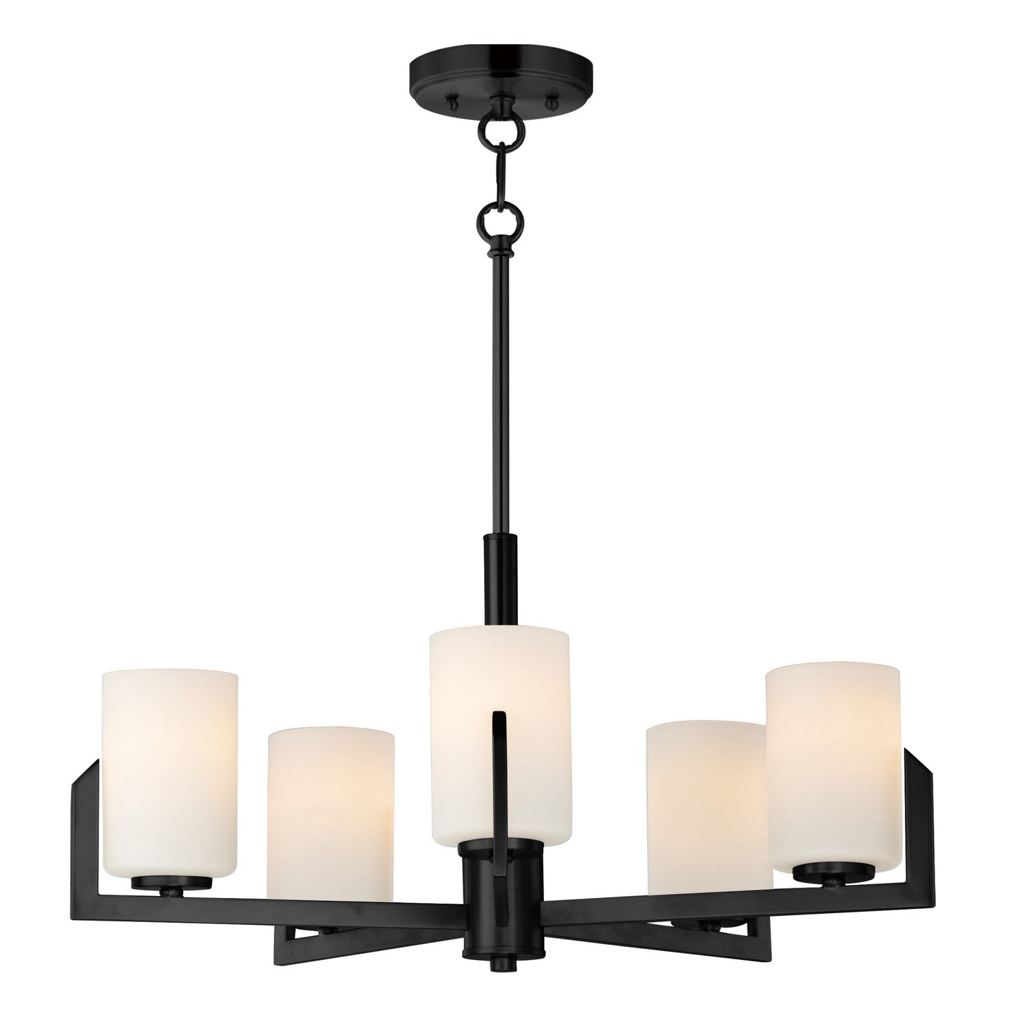 Maxim - 21285SWBK - Three Light Chandelier - Dart - Black
