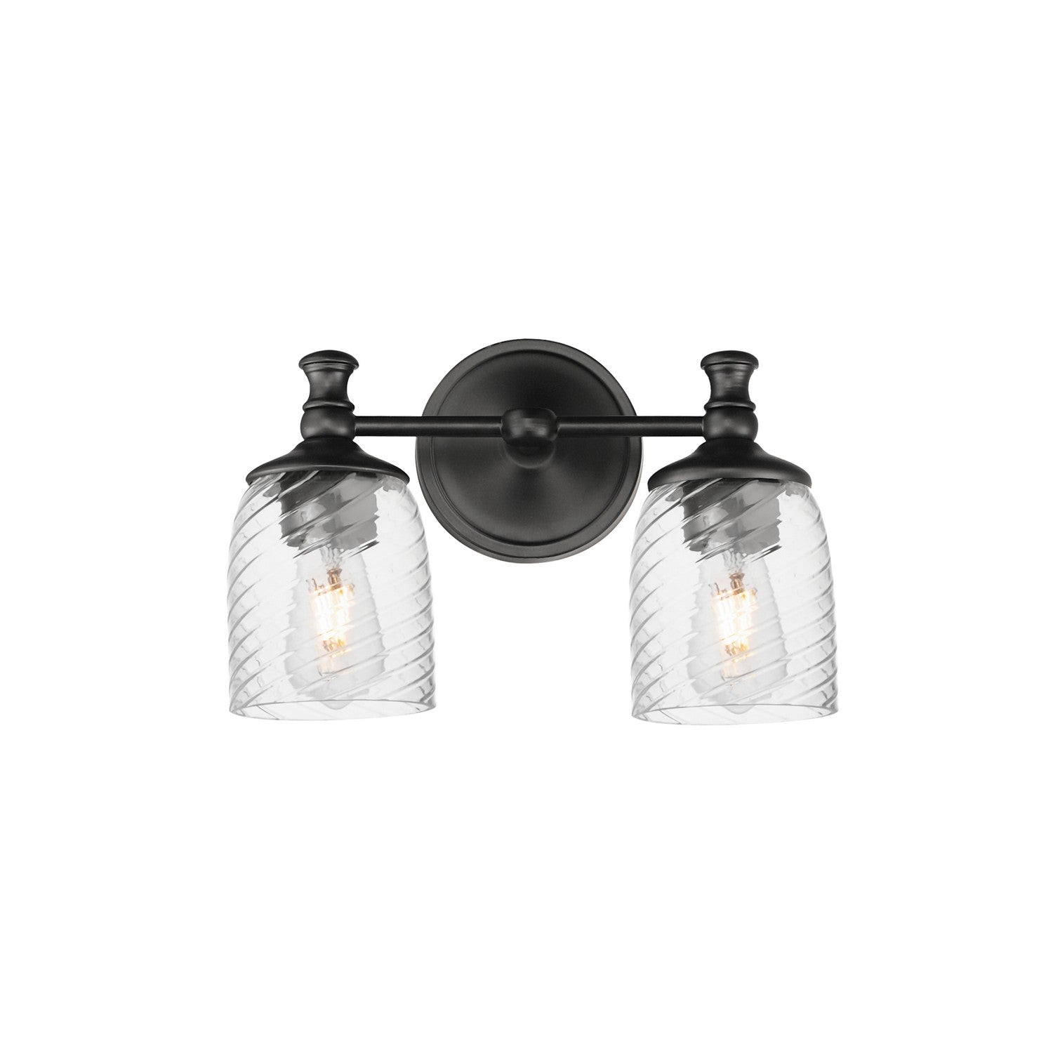 Maxim Lighting 21352CRBK Swirl Wall Sconce in Black