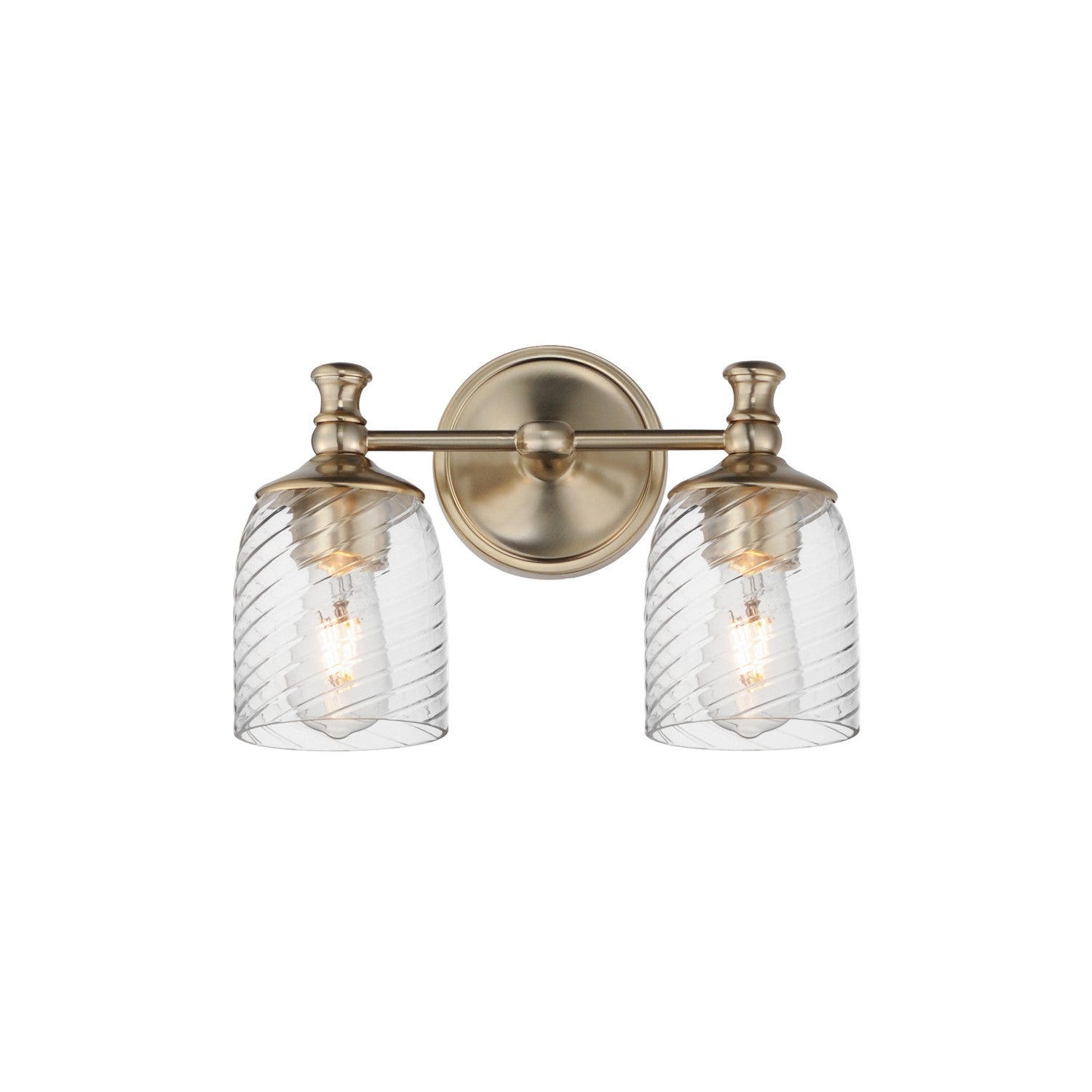 Maxim Lighting 21352CRSCH Swirl Wall Sconce in Satin Champagne
