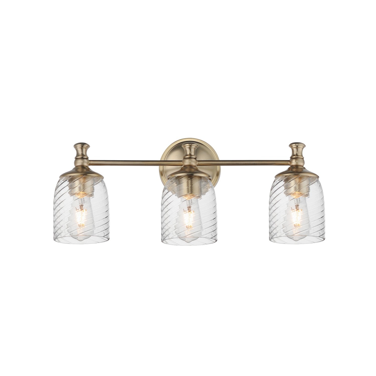 Maxim Lighting 21353CRSCH Swirl Bath Vanity in Satin Champagne