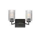 Maxim Lighting 21372CRBK Rigata Wide Wall Sconce in Black