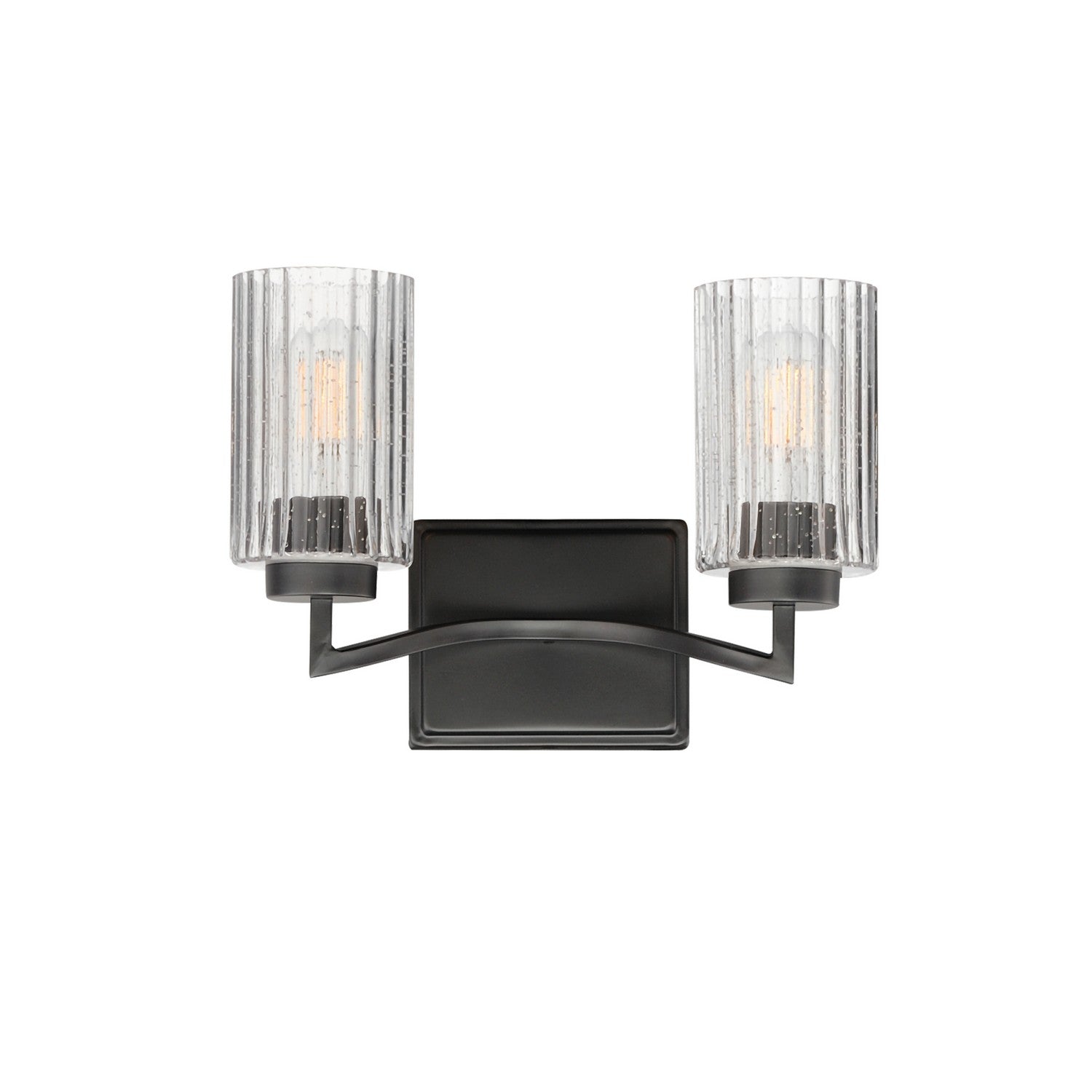 Maxim Lighting 21372CRBK Rigata Wide Wall Sconce in Black